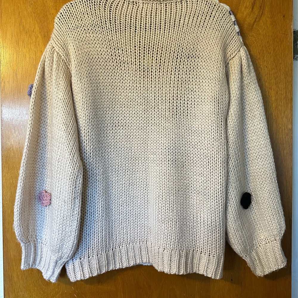 Colorful Crochet Patchwork Sweater - Picture 5 of 5